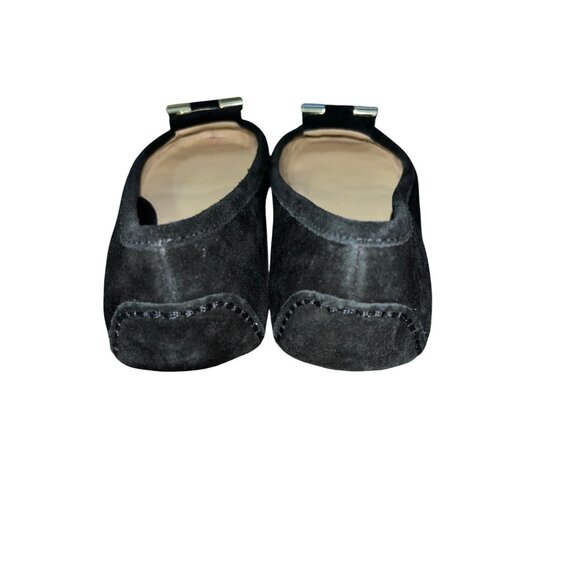 Michael Michael Kors Womens Black Suede Gloria Moc Driving Flats Size 6M Leather - Picture 6 of 15